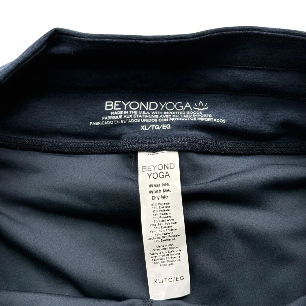 NWT Beyond Yoga Spacedye Go Pocket Skirt Nocturnal Navy Size XL Skort